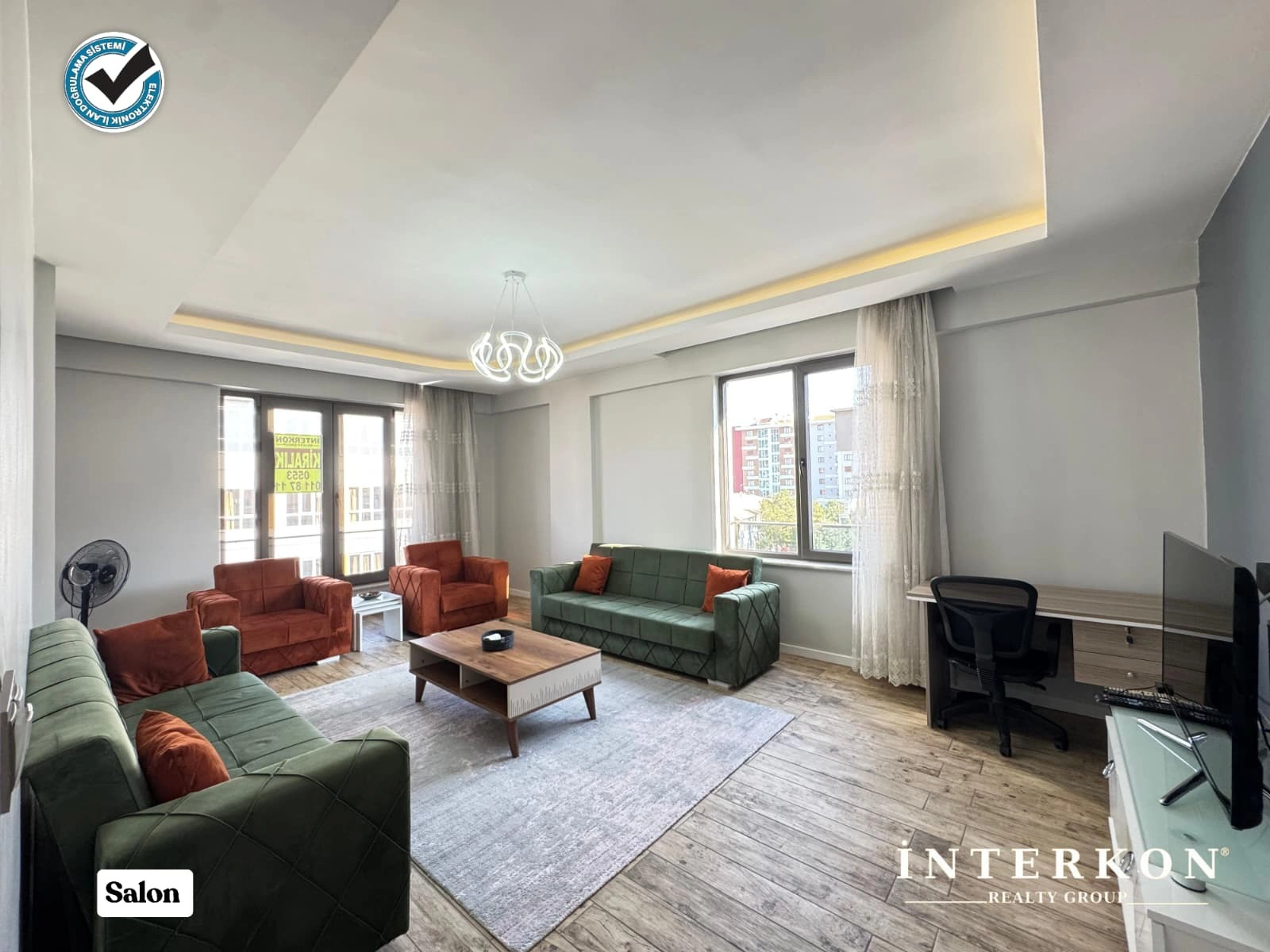 KONYA KARATAY HAMZAOĞLU MAHALLESİ 3+1 EŞYALI KİRALIK DAİRE!